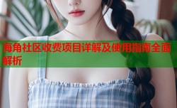 海角社区收费项目详解及使用指南全面解析