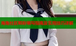 海角社区昵称填写指南及实用技巧详解