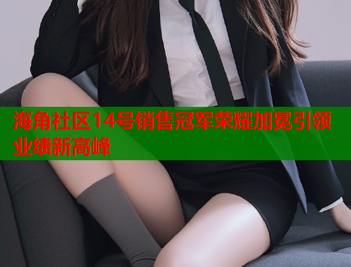 海角社区14号销售冠军荣耀加冕引领业绩新高峰  第1张