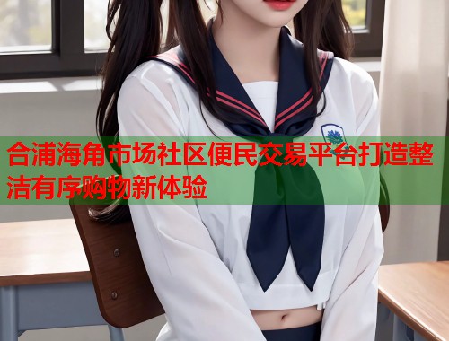 合浦海角市场社区便民交易平台打造整洁有序购物新体验  第1张