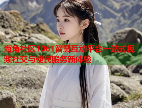 海角社区1061智慧互动平台一站式视频社交与便民服务新体验  第1张